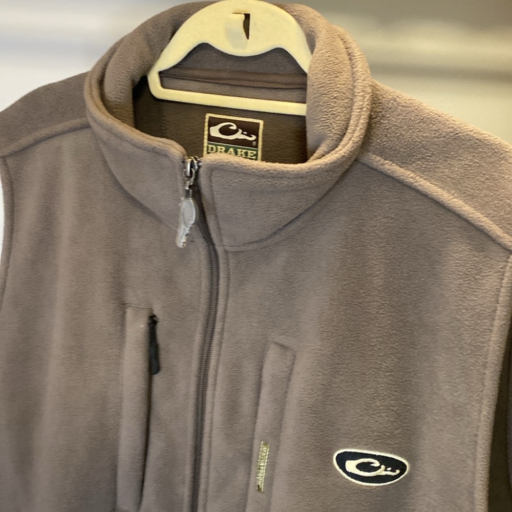 Drake Waterfowl Systems Magnattach Tan Fleece Vest XL - Picture 7 of 11
